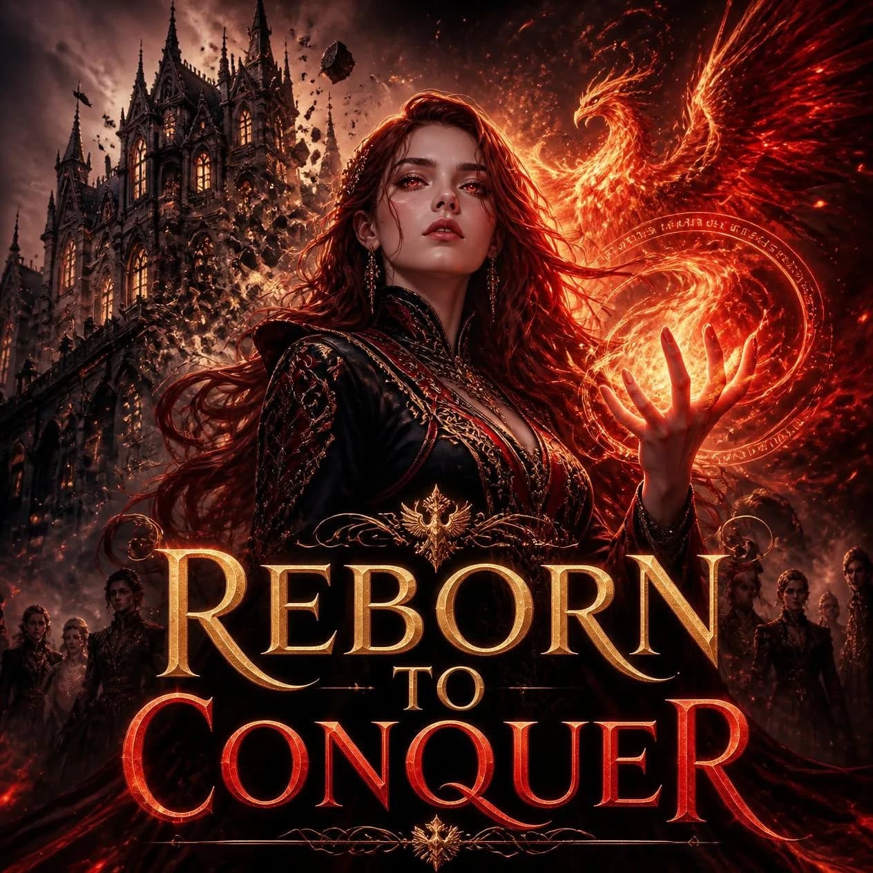 Cover of Reborn to Conquer by Evangeline Rosalind